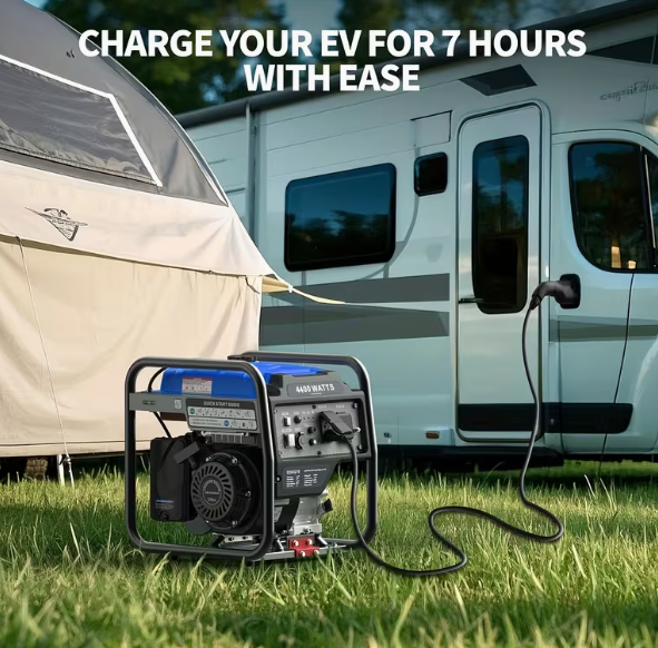 Generador Portátil, 4000W de Alta Potencia, Cuatro Tiempos,