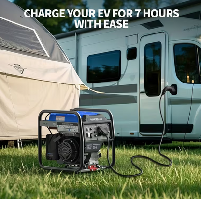 Generador Portátil, 4000W de Alta Potencia, Cuatro Tiempos,